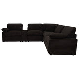 Back view of Collins 7-piece modular sectional sofa