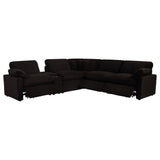 Sectional with stainless steel cup holders