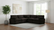 Modular sectional power recliner seat detail