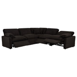 Power reclining mechanism control on sectional