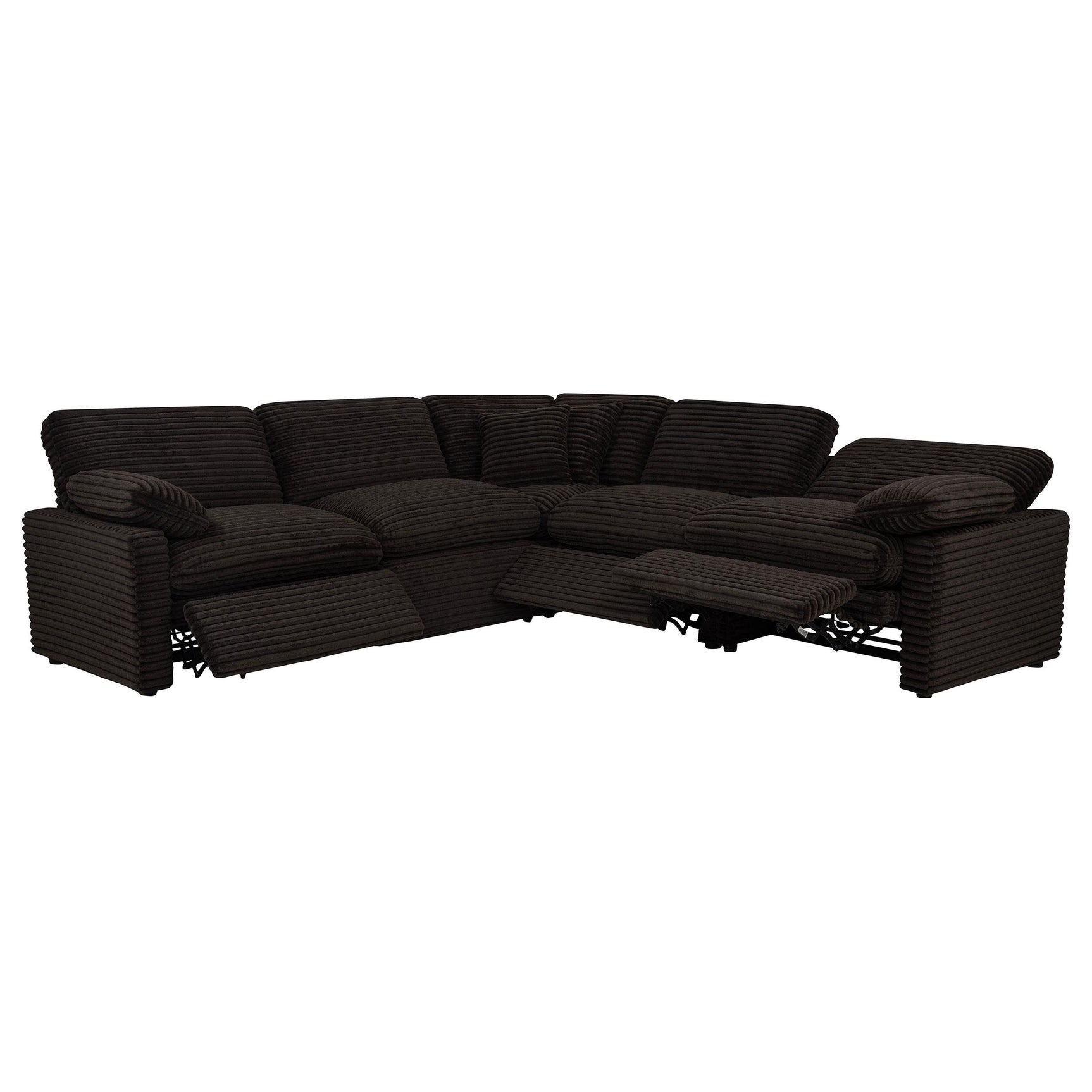 Power reclining mechanism control on sectional