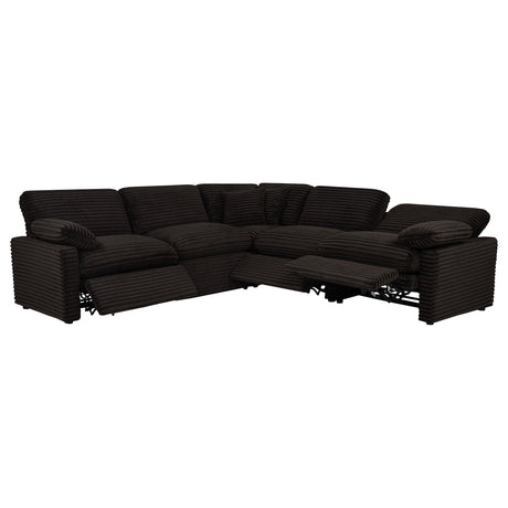 Power reclining mechanism control on sectional