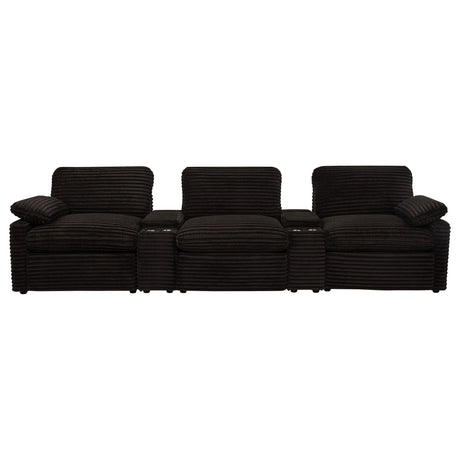 Top view of Collins 5-piece home theater seating