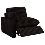 Reclined position of Collins loveseat