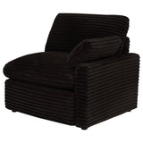 Seat cushion close-up showing foam padding