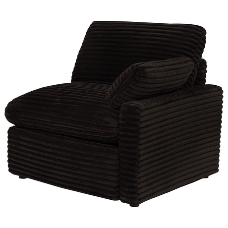 Seat cushion close-up showing foam padding