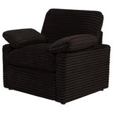 Armrest detail of power recliner chair