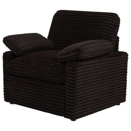 Armrest detail of power recliner chair