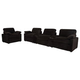 Back cushion fiber fill and foam construction