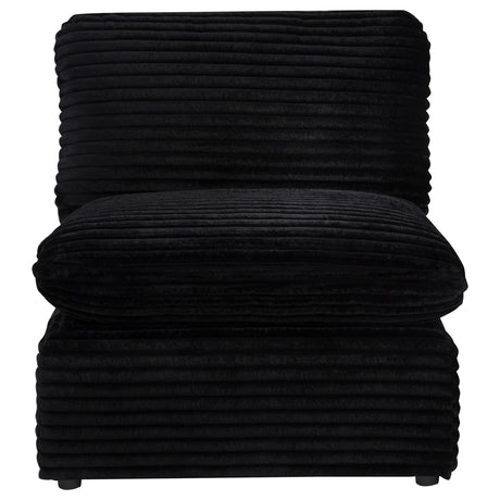 Collins modular armless chair close-up of seat cushions
