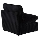 Top view of Collins modular armless chair seat
