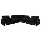 Collins sectional side view showing power recliner