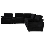 Collins sectional with cup holders close-up