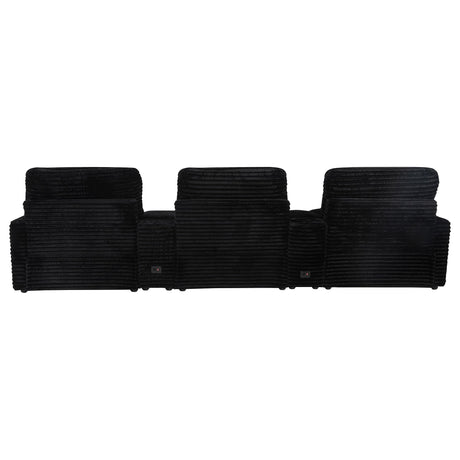 Console section between seats with cup holders visible