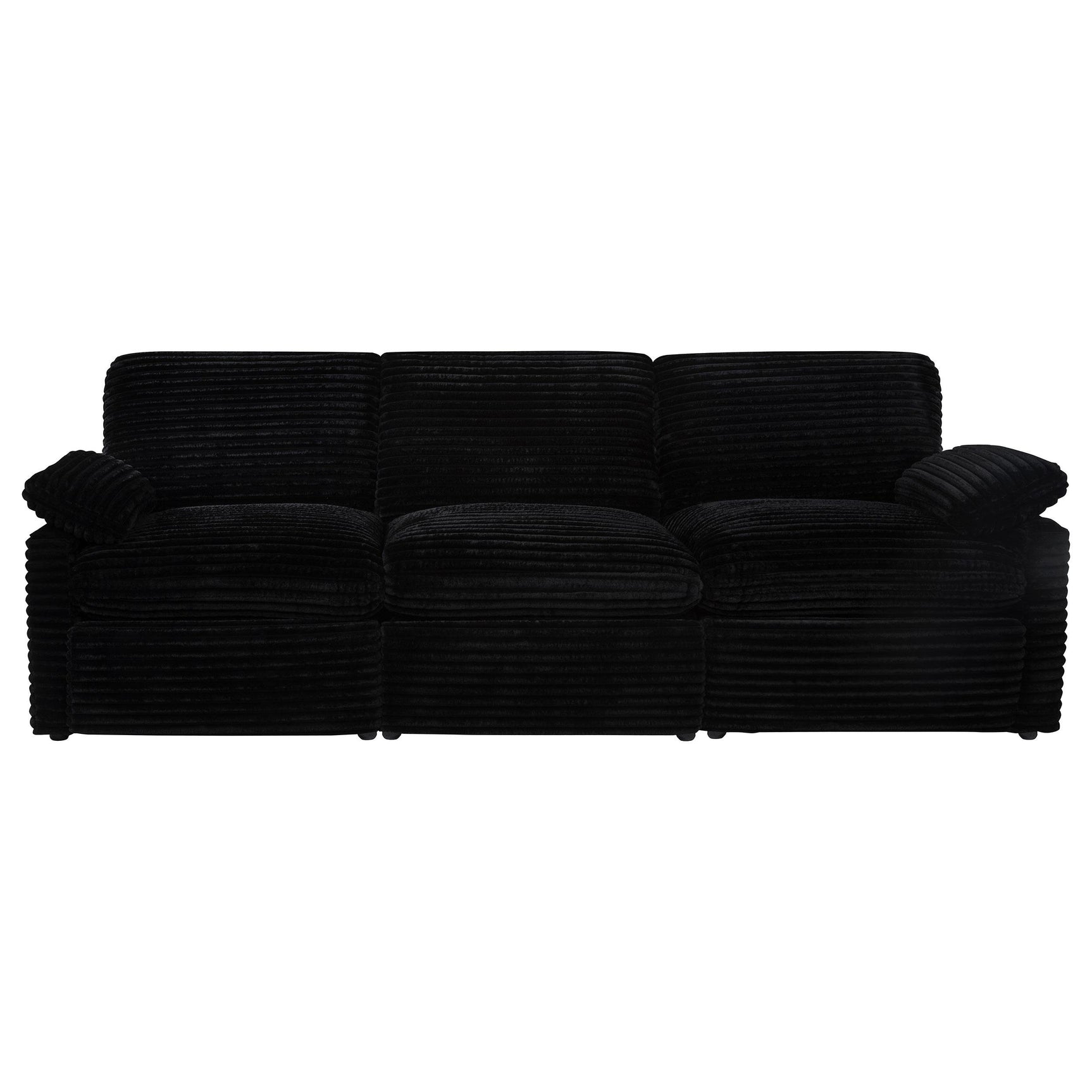 Close-up of fabric upholstery on Collins Modular Sofa