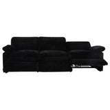 Power reclining control on Collins Modular Sofa