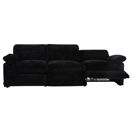 Power reclining control on Collins Modular Sofa
