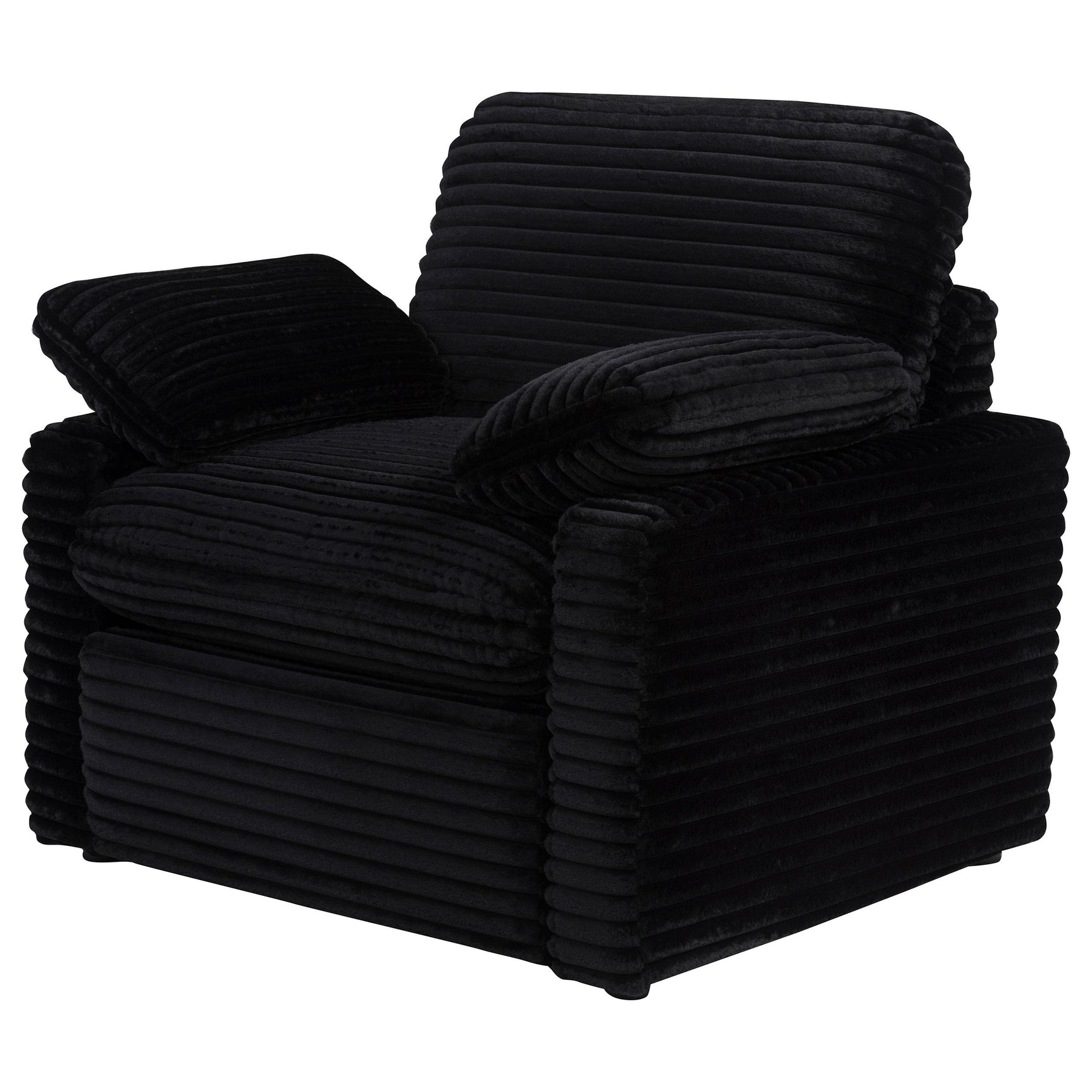 Back of Collins power recliner chair showing webbing construction