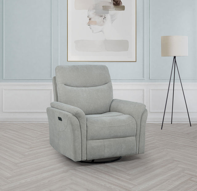 Adler recliner side view showing reclining position