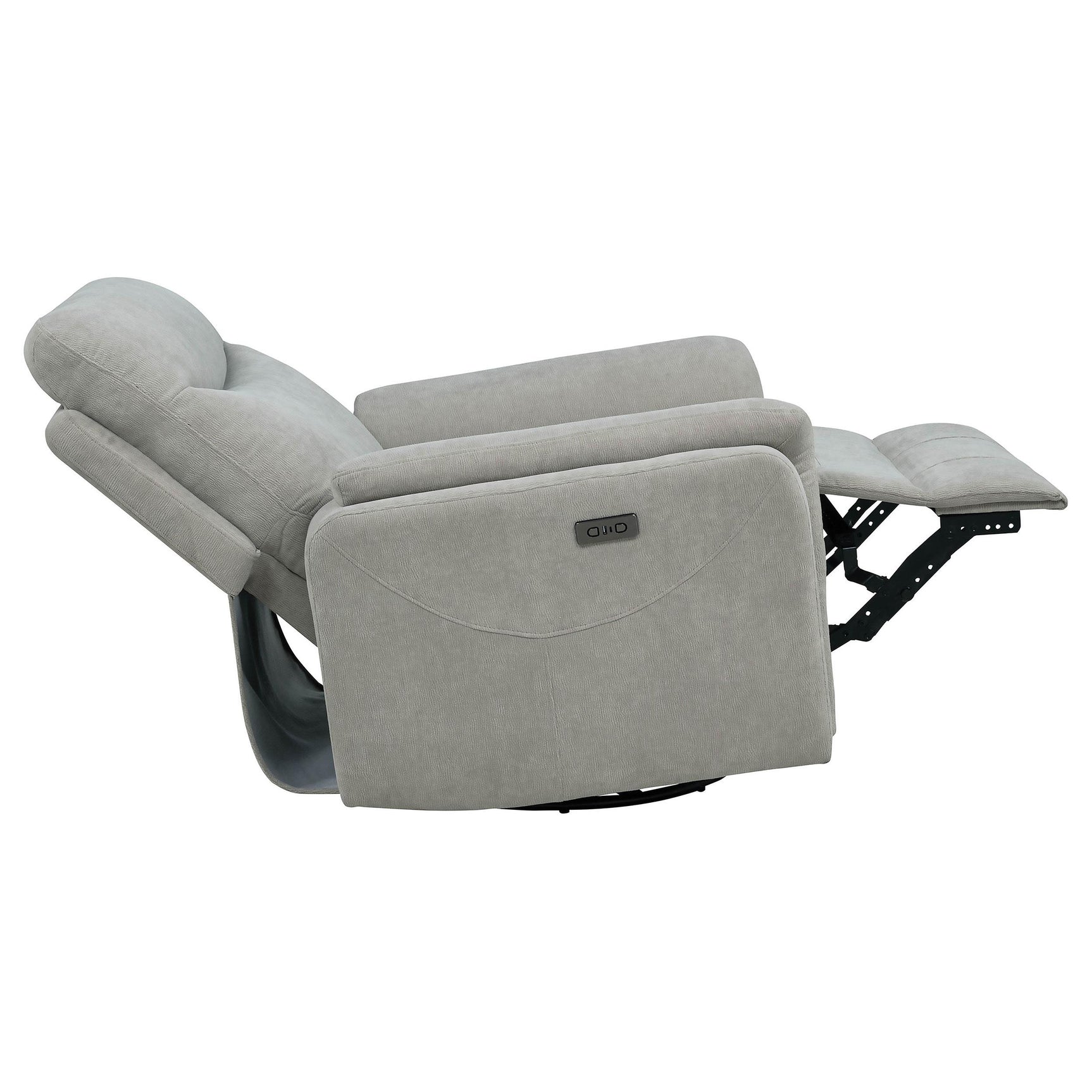 Adler recliner swiveled to side