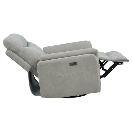 Adler recliner swiveled to side