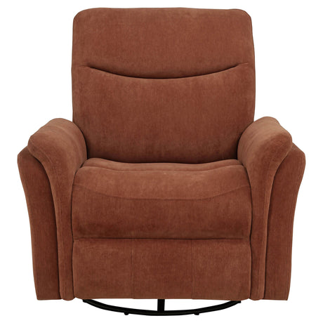 Seat cushion with attached upholstery on Adler recliner
