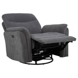 Recliner in partially reclined position