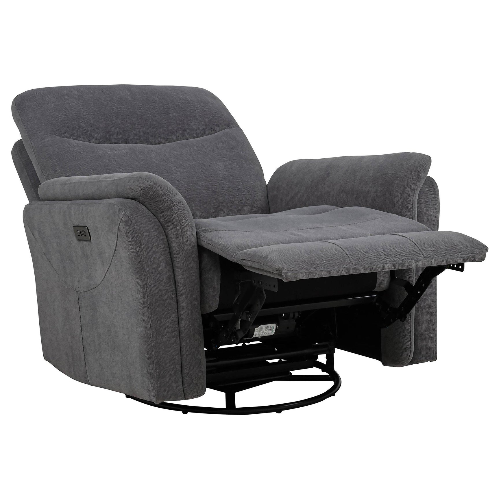 Recliner in partially reclined position