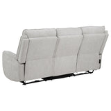 Sylmar 2-piece Chenille Power Reclining Sofa Set Dove Grey