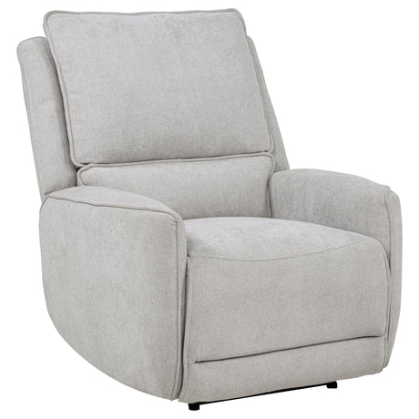 Power reclining loveseat extended footrest