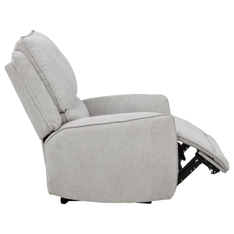 Metal frame support under recliner