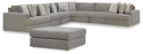 Avaliyah Ash 7-Piece Sectional with Ottoman — product image 2