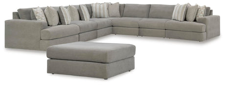Avaliyah Ash 7-Piece Sectional with Ottoman — product image 2