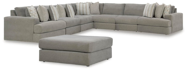 Avaliyah Ash 7-Piece Sectional with Ottoman — product image 2