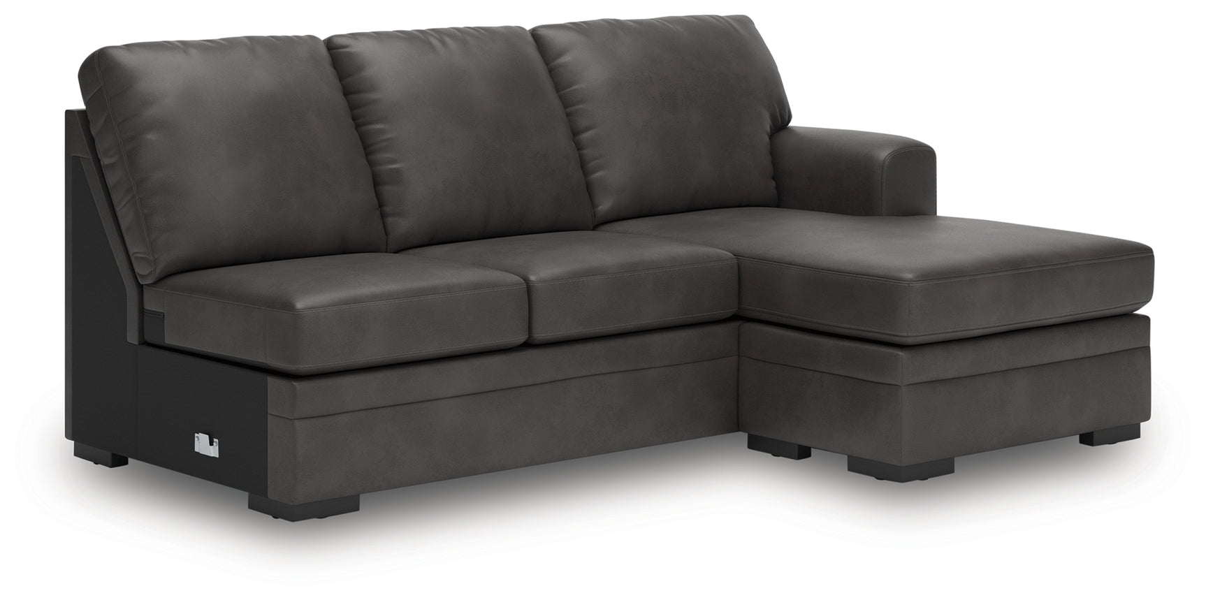 Room scene with Lofton-Pike Shadow sectional sofa with chaise