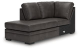 Angled front view of Lofton-Pike Shadow sectional sofa