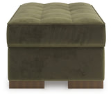 Top view of Caspian-Town oversized accent ottoman