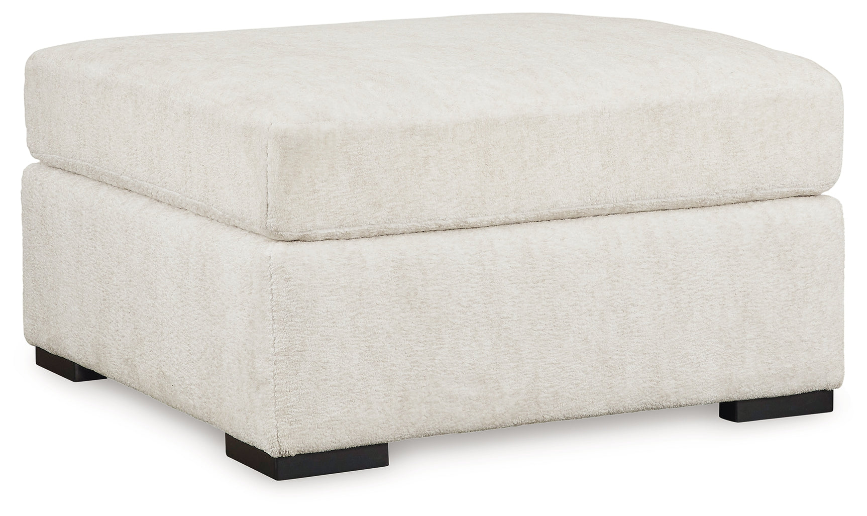 Living room view of Chessington Ivory 2-Piece Sectional Sofa with Ottoman