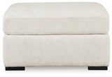 Close-up detail of Chessington Ivory sectional sofa upholstery