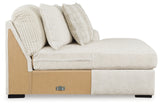 Side detail of Chessington Ivory sectional sofa upholstery
