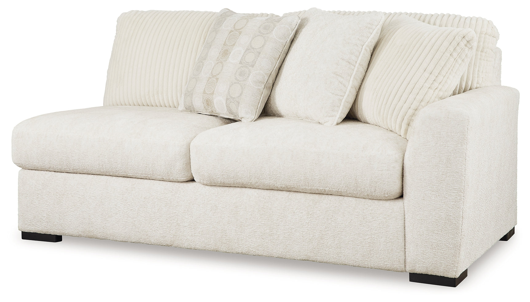 Alternate angle view of Chessington Ivory 3-Piece Sectional sofa