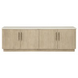 Lucaire 4-Door TV Stand for TVs up to 77 Inches Honed Cream and Sandstone — product image 3