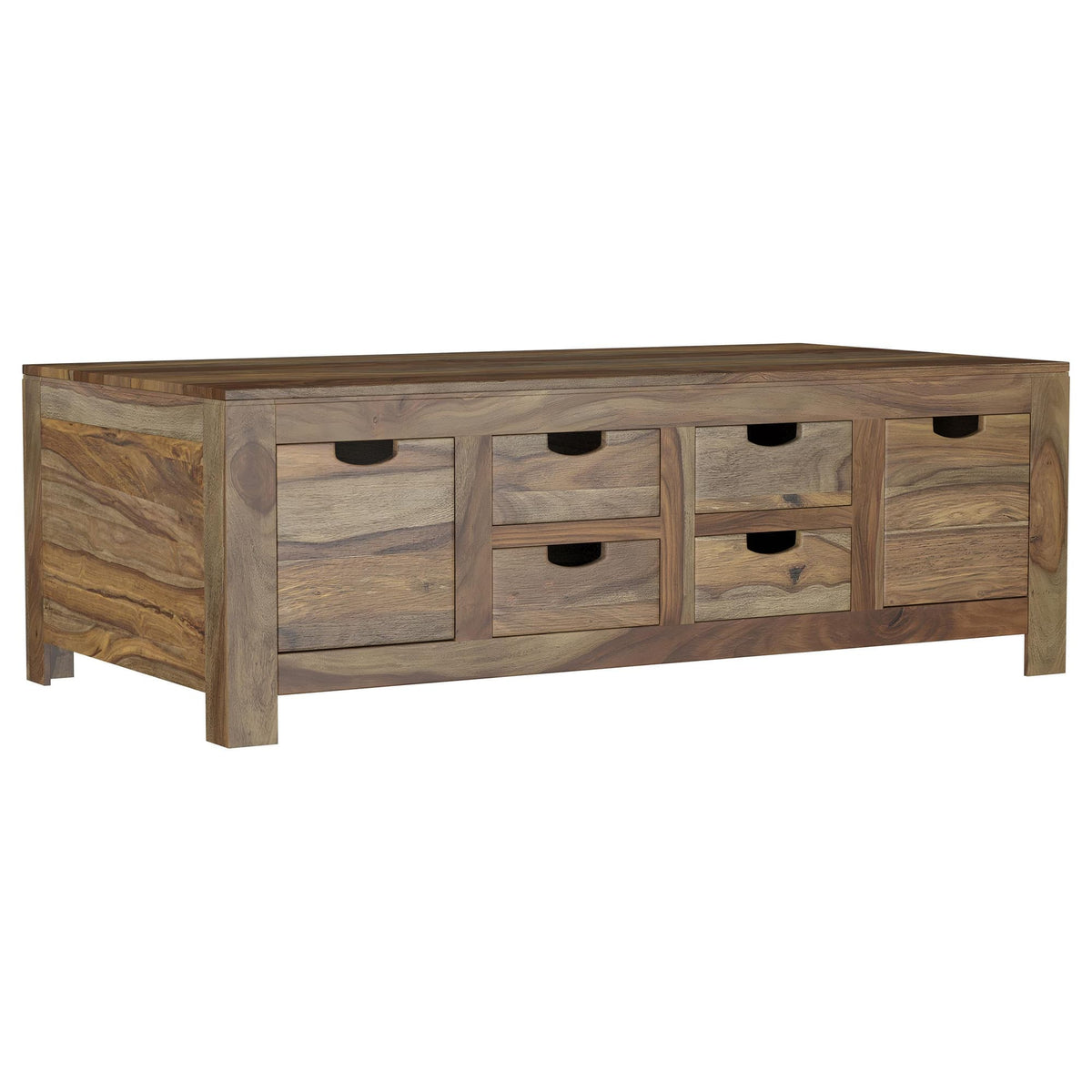 Esther 2-Piece Solid Sheesham Coffee and End Table Set Natural — product image 7