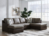 Side angle of the 2-piece sleeper sectional sofa