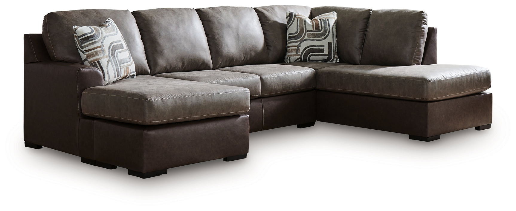 Main view highlighting sleeper sectional sofa and chaise