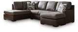 angled main view of Castille Way Fossil 2-Piece Sectional with Chaise