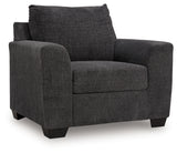Loreo chair front view showing cushion details