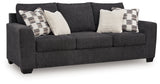 Loreo Ebony Chenille Queen Sofa Sleeper