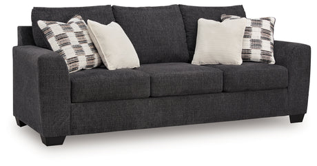 Loreo Sofa Sleeper side angle showing fabric texture