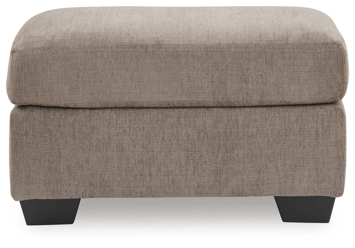 Loreo Truffle Chenille Ottoman view 3